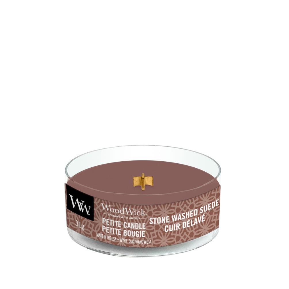 Woodwick Stone Washed Suede Petite Candle £2.99